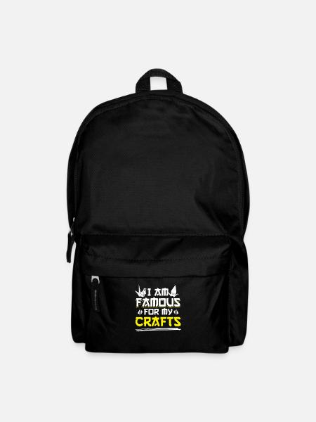 Japan Handicraft Japanese Patriotic Origami - Backpack - black