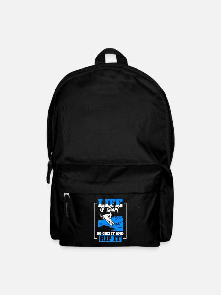 Schlittenfahren Schneeliebhaber Schneemobilfahren - Rucksack - Schwarz