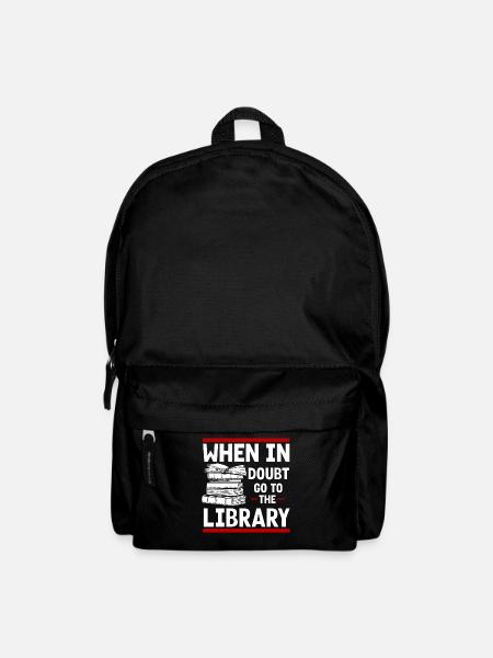 Bibliothek Bibliothekar, - Rucksack - Schwarz