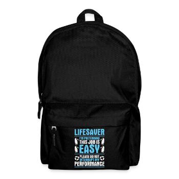 Sauveteur sauvetage aquatique sauveteur - Sac à dos - noir - Devant