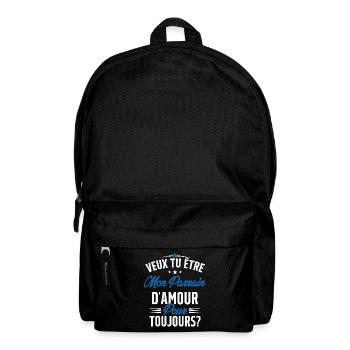 Veux Tu Être Mon Parrain D'amour pour toujours - Sac à dos - noir - Devant