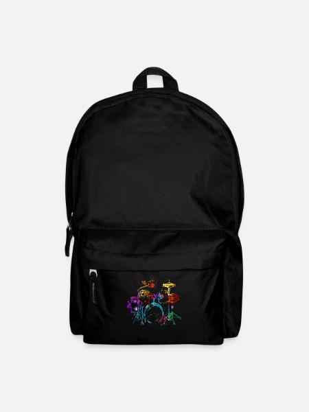 Schlagzeug, Schlagzeuger - Rucksack - Schwarz