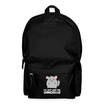 Chinchilla - I'm just here for chinchillas - Rucksack - Schwarz - Vorne