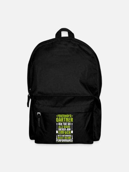 Friedhofsgärtner Friedhof Cemetery Gardener - Rucksack - Schwarz