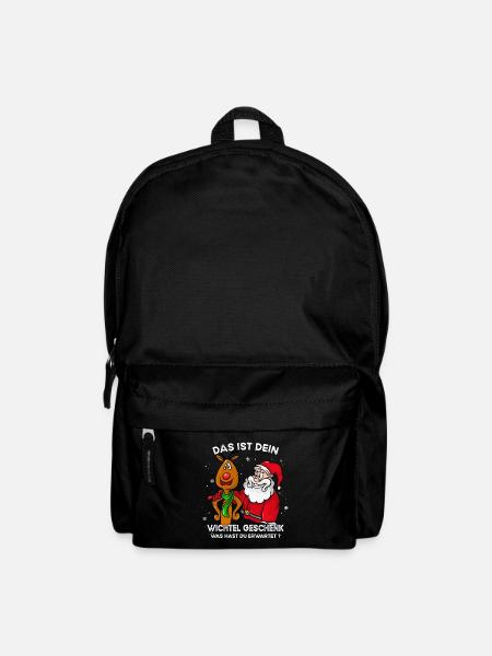 das ist dein wichtel geschenk - Rucksack - Schwarz