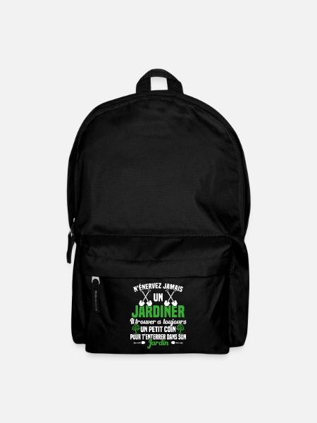 N'Énervez Jamais Un Jardinier Jardin Jardinage - Sac à dos - noir