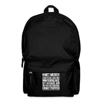 Mikrobiologie Mikrobiologe Biologie Biologe - Rucksack - Schwarz - Vorne