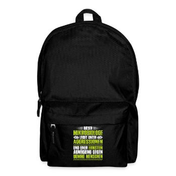 Mikrobiologie Mikrobiologe Biologie Biologe - Rucksack - Schwarz - Vorne