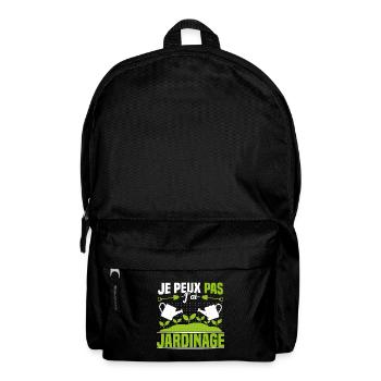 Je Peux Pas J'ai Jardinage Jardinier Humour Cadeau - Sac à dos - noir - Devant