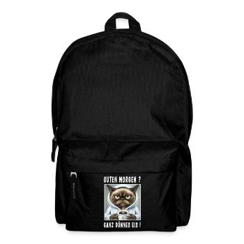 Guten Morgen ganz dünnes Eis - Rucksack - Schwarz - Vorne