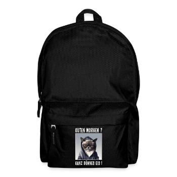 Guten Morgen ganz dünnes Eis - Rucksack - Schwarz - Vorne