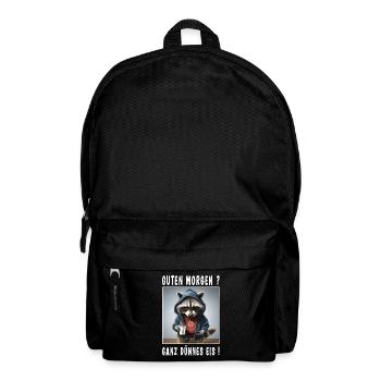 Guten Morgen ganz dünnes Eis - Rucksack - Schwarz - Vorne