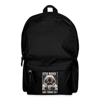 Guten Morgen ganz dünnes Eis - Rucksack - Schwarz - Vorne