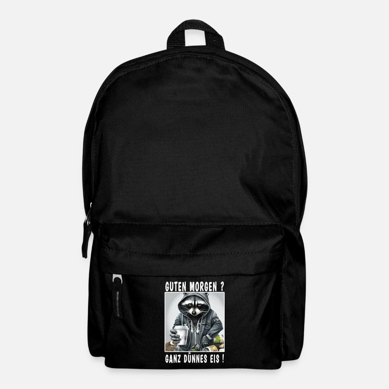 Guten Morgen ganz dünnes Eis - Rucksack - Schwarz