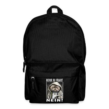 Bevor du fragst nein Katze - Rucksack - Schwarz - Vorne