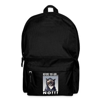 Before you ask no - Backpack - black - Front