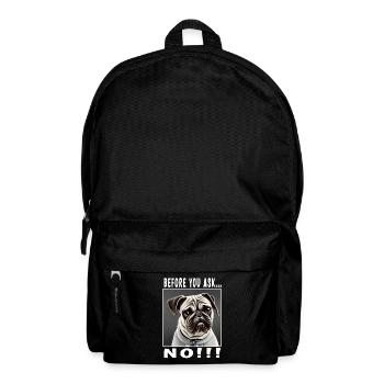 Before you ask no - Backpack - black - Front