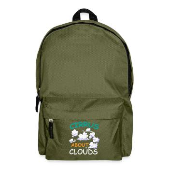 Meteorologist, meteorologist, weather forecast - Backpack - olive green - Front