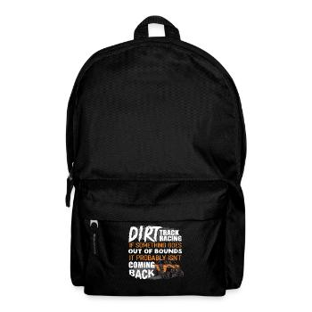 Dirt Track Racing - Rucksack - Schwarz - Vorne