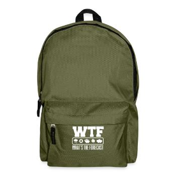 What is the forecast, meteorologist - Backpack - olive green - Front