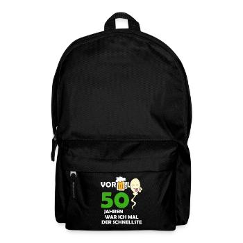 Vor 50 Jahren war ich mal der Schnellste - Rucksack - Schwarz - Vorne
