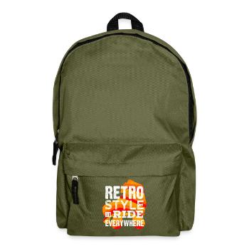 Skaten, Rollschuhlaufen - Rucksack - Olivgrün - Vorne