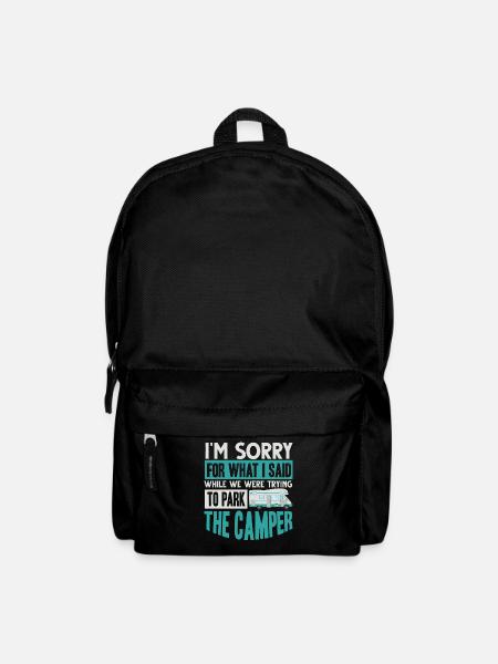 Wohnmobil, Wohnmobil, Wohnmobilcamping - Rucksack - Schwarz