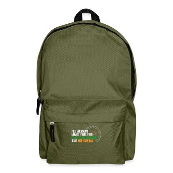 Slotcar-Rennen - Rucksack - Olivgrün - Vorne