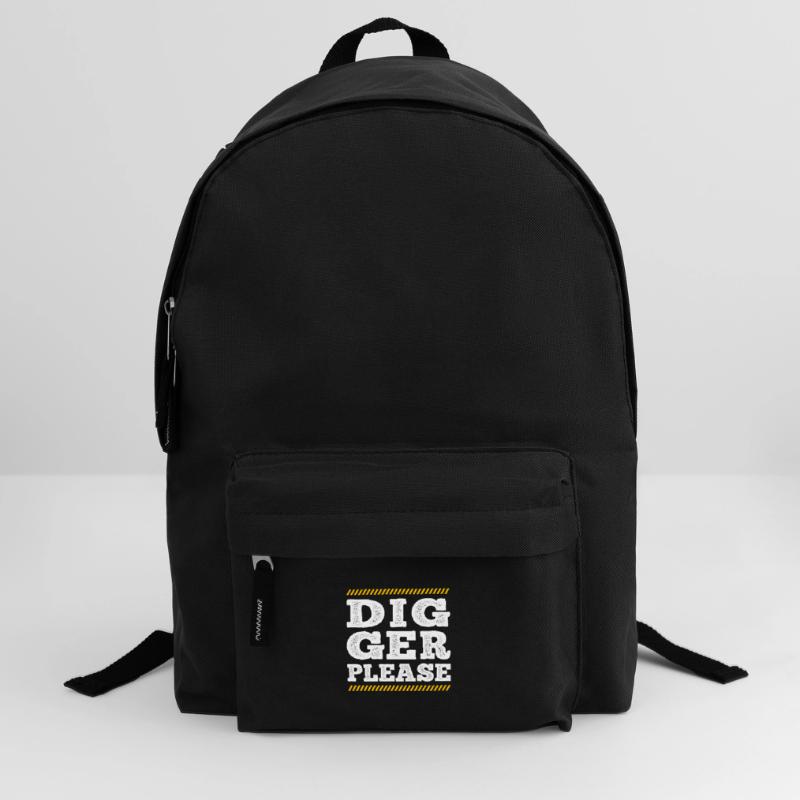 Digger Please Excavator Operator Construction Gift Rucksack