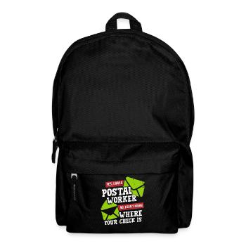 Postier, postier, facteur - Sac à dos - noir - Devant