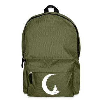 Mondsichel - Yoga - - Rucksack - Olivgrün - Vorne