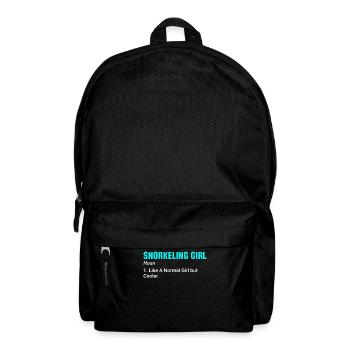 Schnorcheln, Schnorcheln, Tauchen, Unterwasser - Rucksack - Schwarz - Vorne