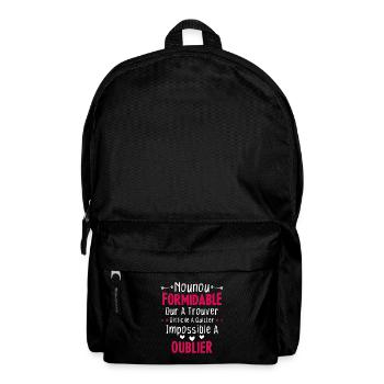 Nounou formidable Idée Cadeau Pour Nounou Famille - Sac à dos - noir - Devant