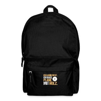 Zimmerer Zimmermann Zimmerei Carpenter Carpentry - Rucksack - Schwarz - Vorne