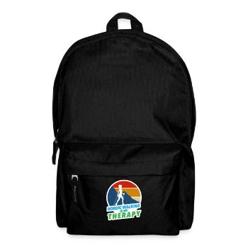 La marche nordique est ma thérapie Course à pied Jogging Randonnée - Sac à dos - noir - Devant