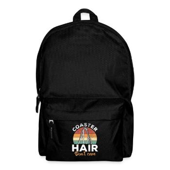 Coaster Hair Don't Care Roller Coasters Vintage - Backpack - black - Front
