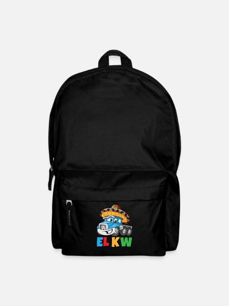 El KW Wortspiel Lustige Sprüche LKW Mexiko - Rucksack - Schwarz