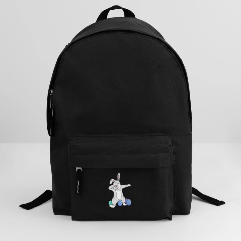 Dabbing Easter Rabbit Dad Dance Easter Eggs Backpack