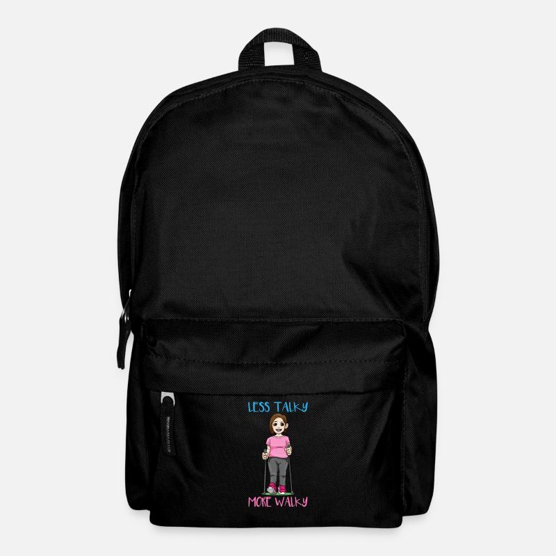Less Talky More Walky Nordic Walking - Rucksack - Schwarz