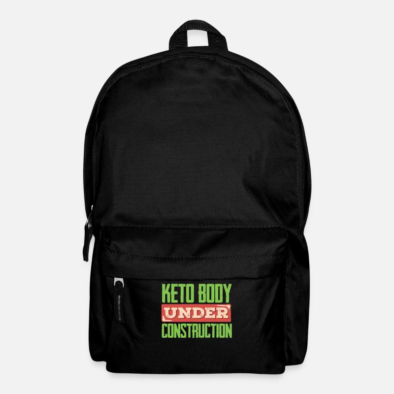 Keto-Diät, Kohlenhydratfreie Ernährung, Keto - Rucksack - Schwarz