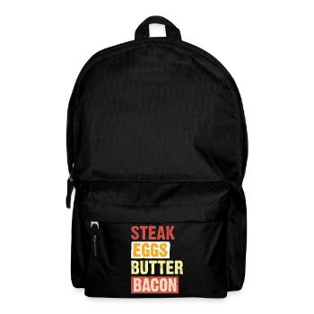 Keto diet, carbohydrate-free diet, keto - Backpack - black - Front