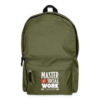 Social worker - Backpack - olive green - Front
