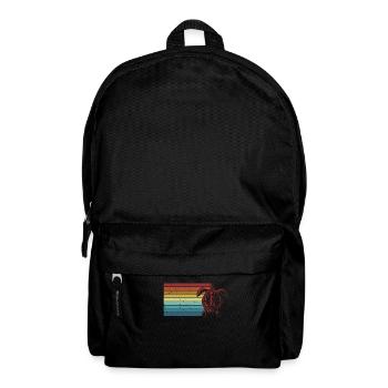 Retro Giant Tortoise Tortoise - Backpack - black - Front