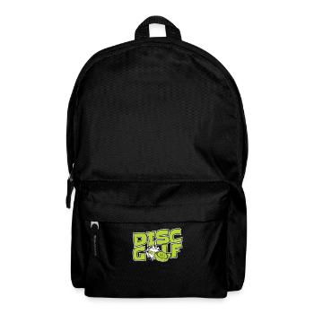 Disc Golf Disc Golfer Frisbee Golf Korb Scheibe - Rucksack - Schwarz - Vorne