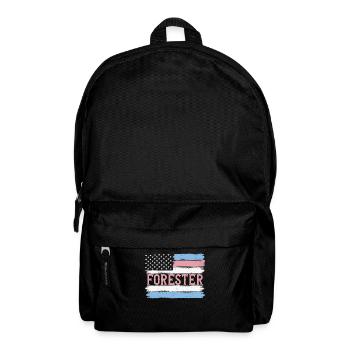 US Pride Lumberjack Woodworker Gift Idea - Rucksack - Schwarz - Vorne