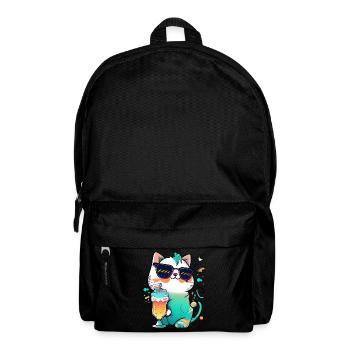 The coolest cat on the beach - Backpack - black - Front