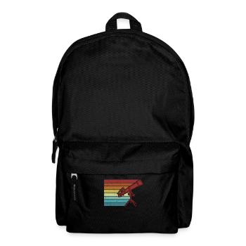 Retro Starry Sky Cosmologist Astronomy Photographer - Backpack - black - Front