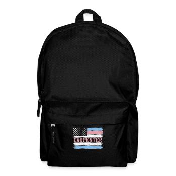 US Pride Woodworker Cabinetmaker Gift Idea - Rucksack - Schwarz - Vorne