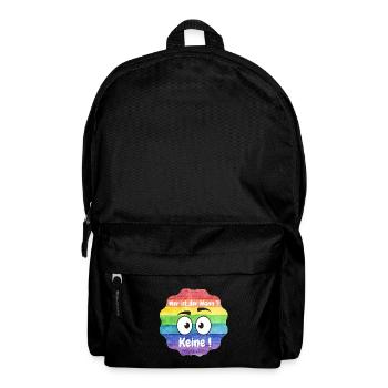 Wer ist der Mann in der Beziehung, Lesbian, CSD - Rucksack - Schwarz - Vorne