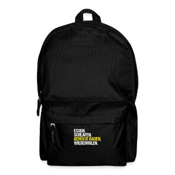 Gerüstbauer Gerüstbau Gerüstmonteur Scaffolder - Rucksack - Schwarz - Vorne